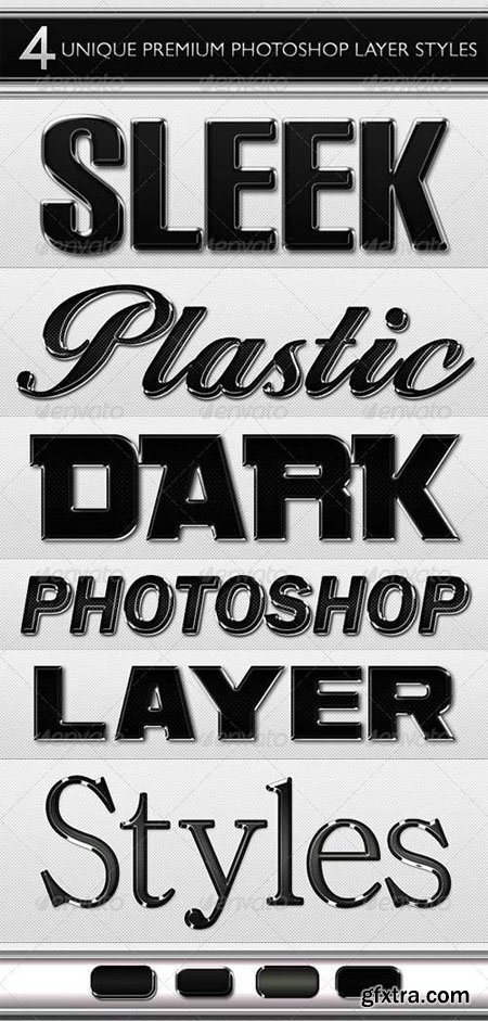 Black Sleek Layer Styles for Photoshop Black Sleek Layer Styles for Photoshop