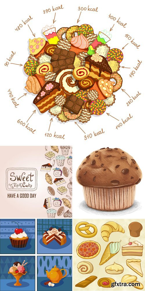 Stock Vectors - Sweet Dessert 2