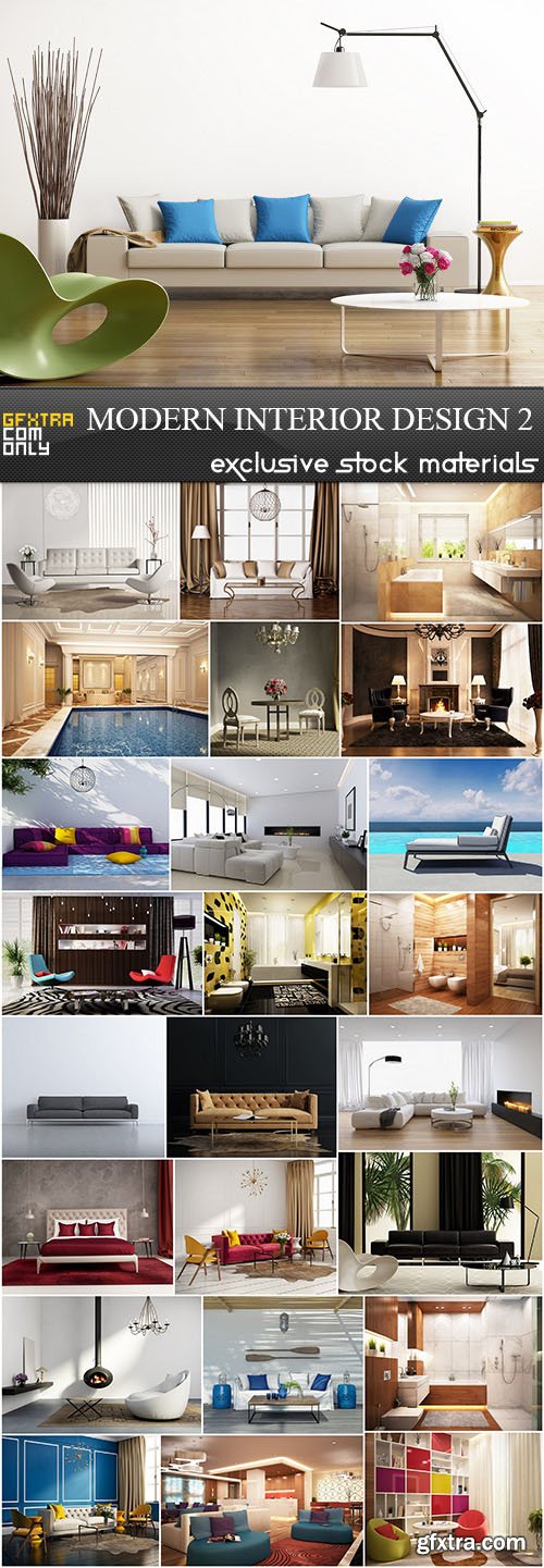 Modern Interior Design Collection 2, 25xUHQ JPEG
