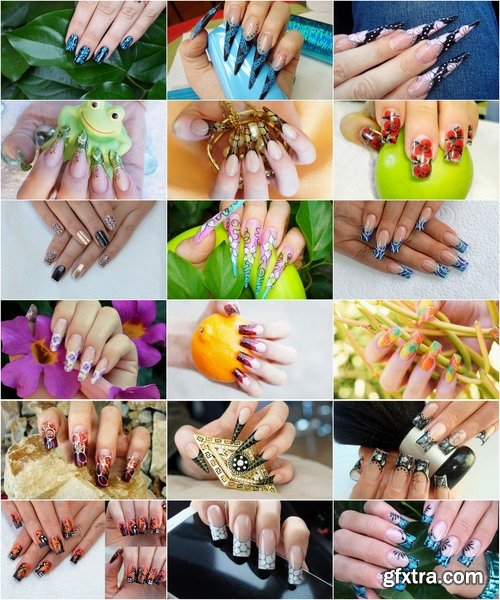 Collection of creative female manicure #2-25 UHQ Jpeg