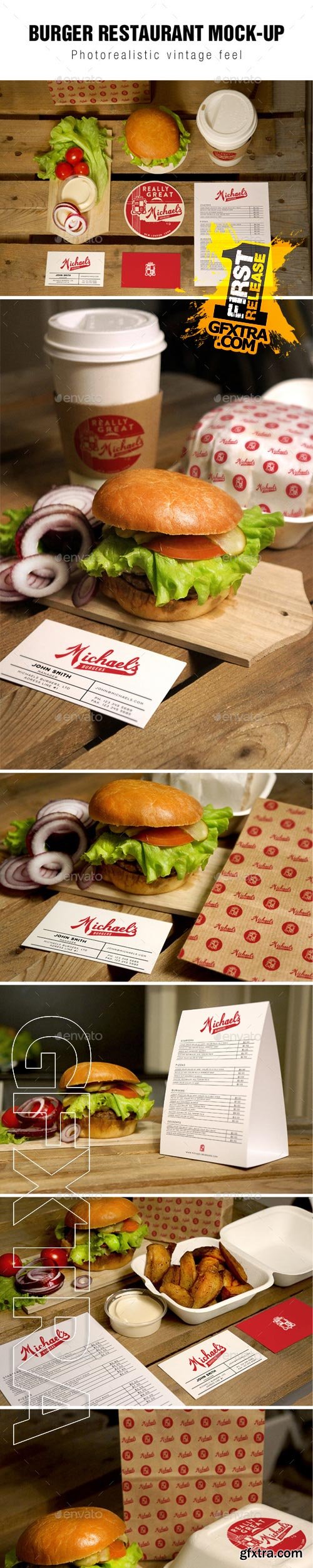 Graphicriver - Burger Restaurant Mockup 10012544