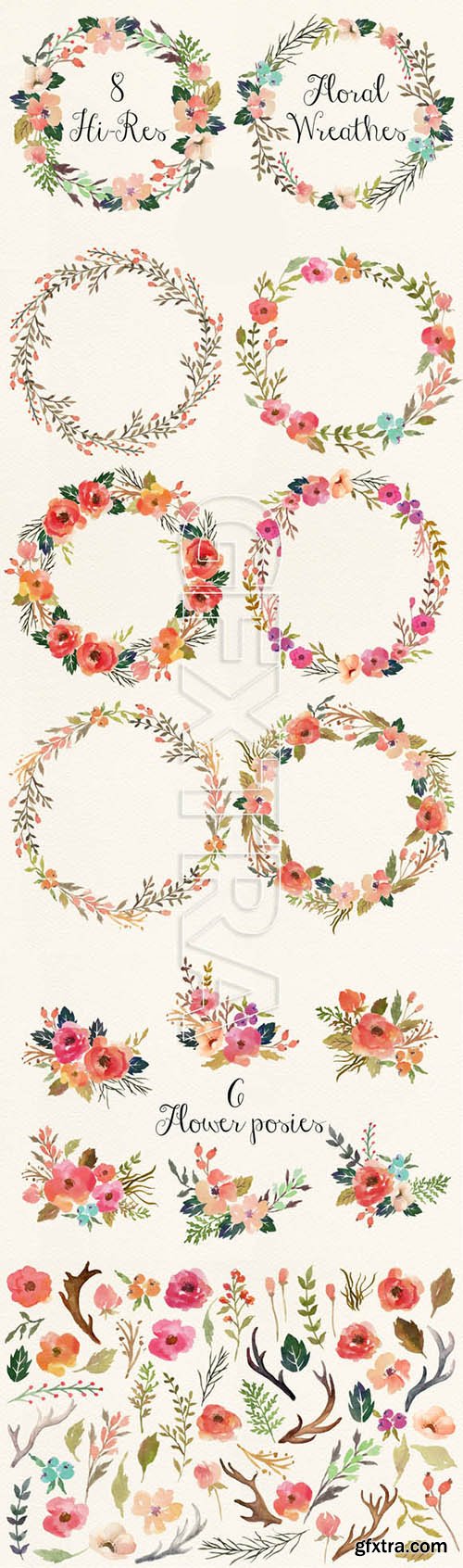 Watercolor Flower DIY Pack Vol.3 - CM 111556
