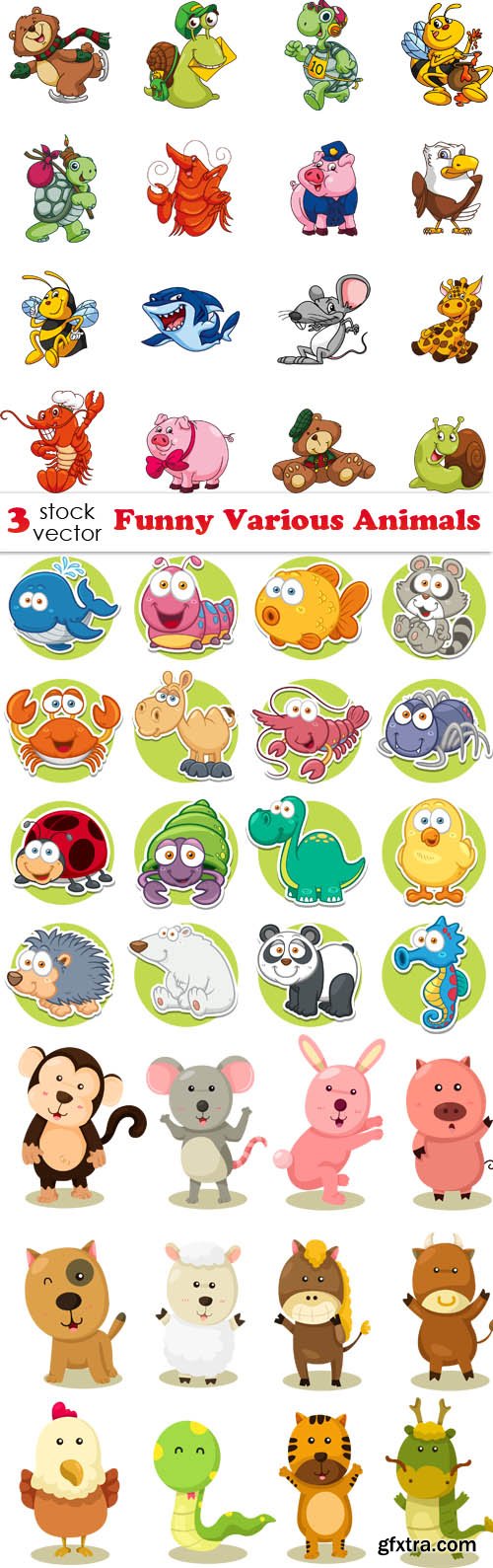 Vectors - Funny Various Animals