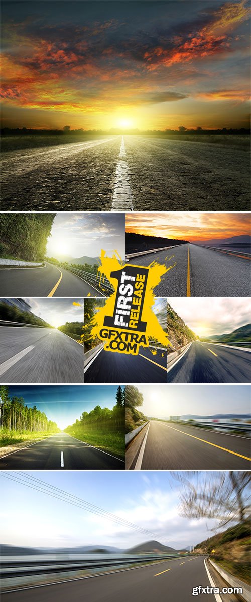 Stock Photo Mountain Highway background