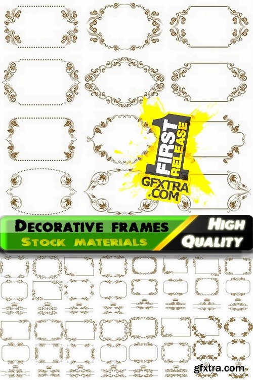 Decorative frames for page decoration - 25 Eps