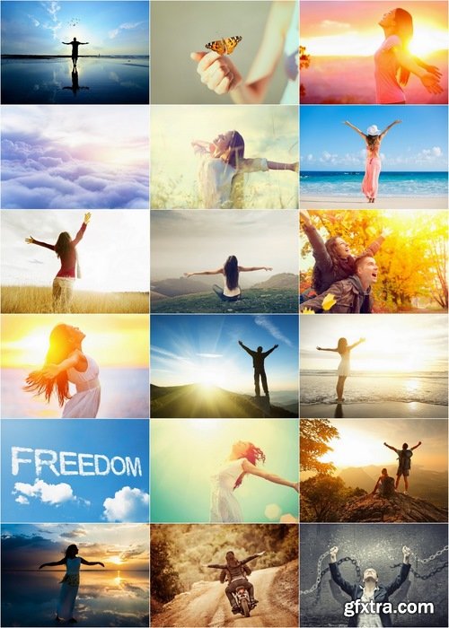 Freedom concept and happy and free people - 25 HQ Jpg