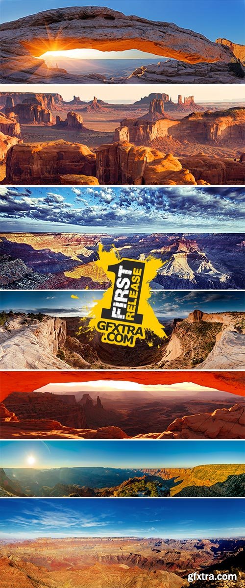 Stock Photo Grand Canyon Sunset panorama