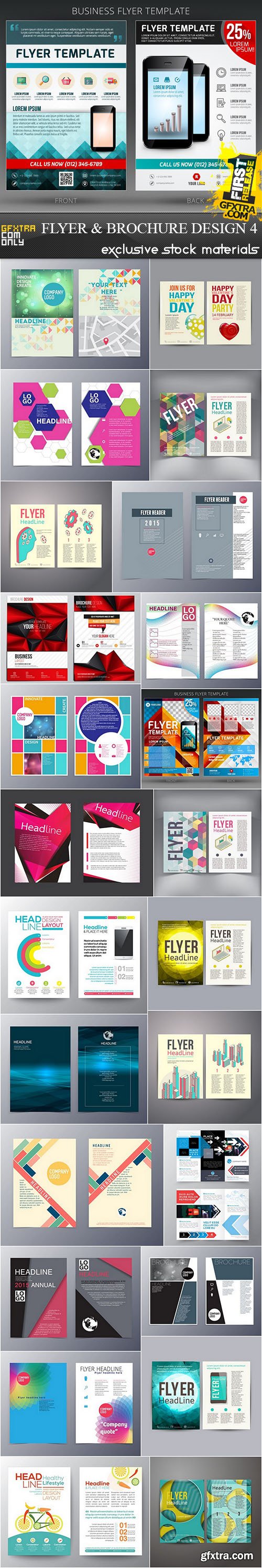 Flyer and Brochure Design 4, 25xEPS