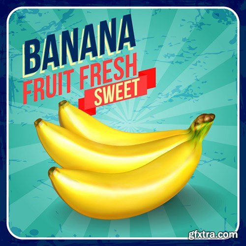 Bananas Collection - Vector Stock, 25xEPS