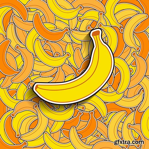 Bananas Collection - Vector Stock, 25xEPS