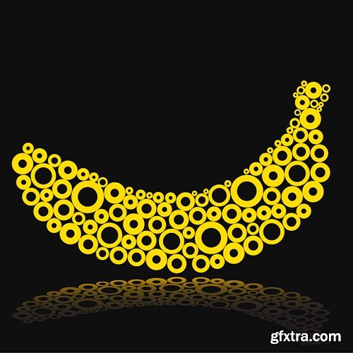Bananas Collection - Vector Stock, 25xEPS