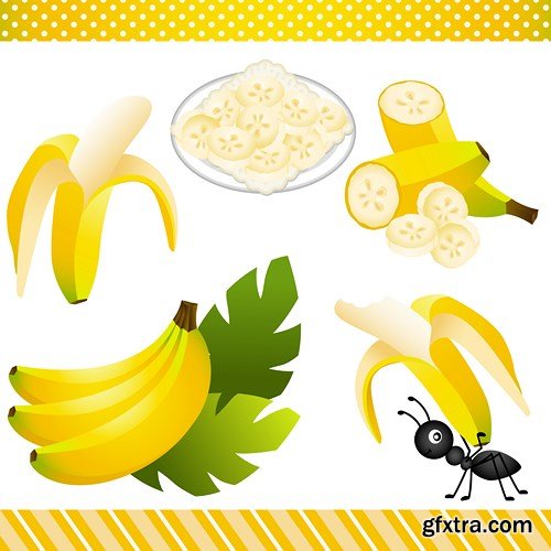 Bananas Collection - Vector Stock, 25xEPS