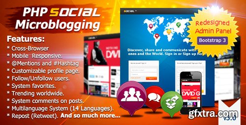CodeCanyon - PHP Social Microblogging v3.0 CodeCanyon - PHP Social Microblogging v3.0