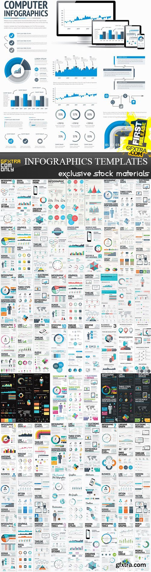 Infographics Templates, 25xEPS