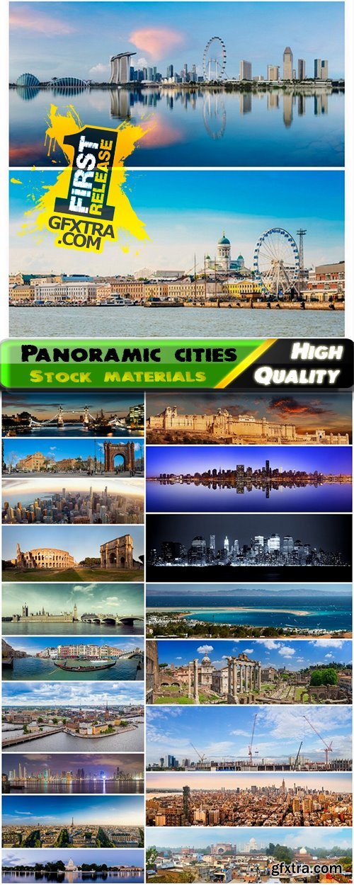Beautiful panoramic photos of different cities of the world - 25 HQ Jpg