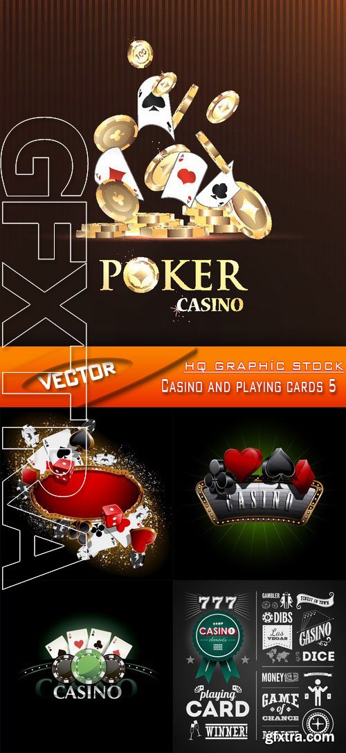 Stock Vector - Casino and playing cards 5