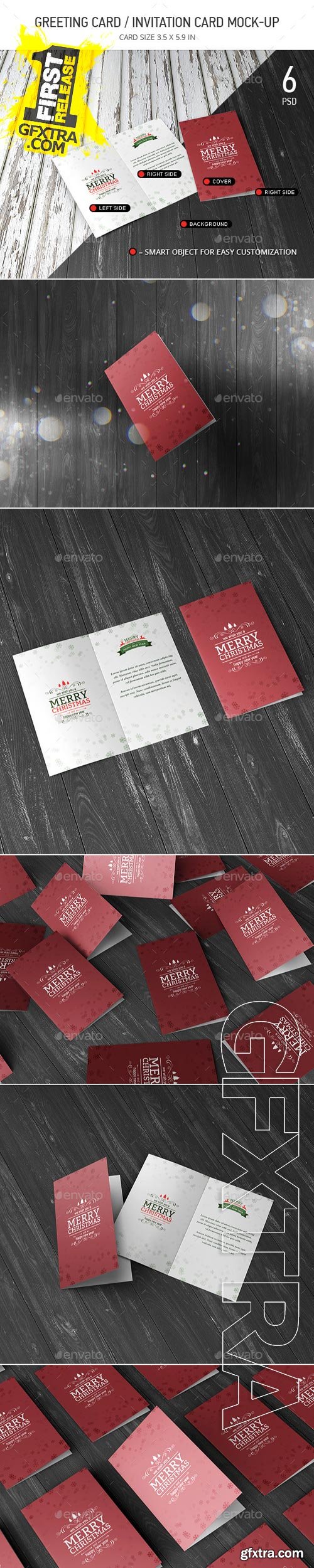 Graphicriver - Greeting / Invitation Card Mock-Up 9809182