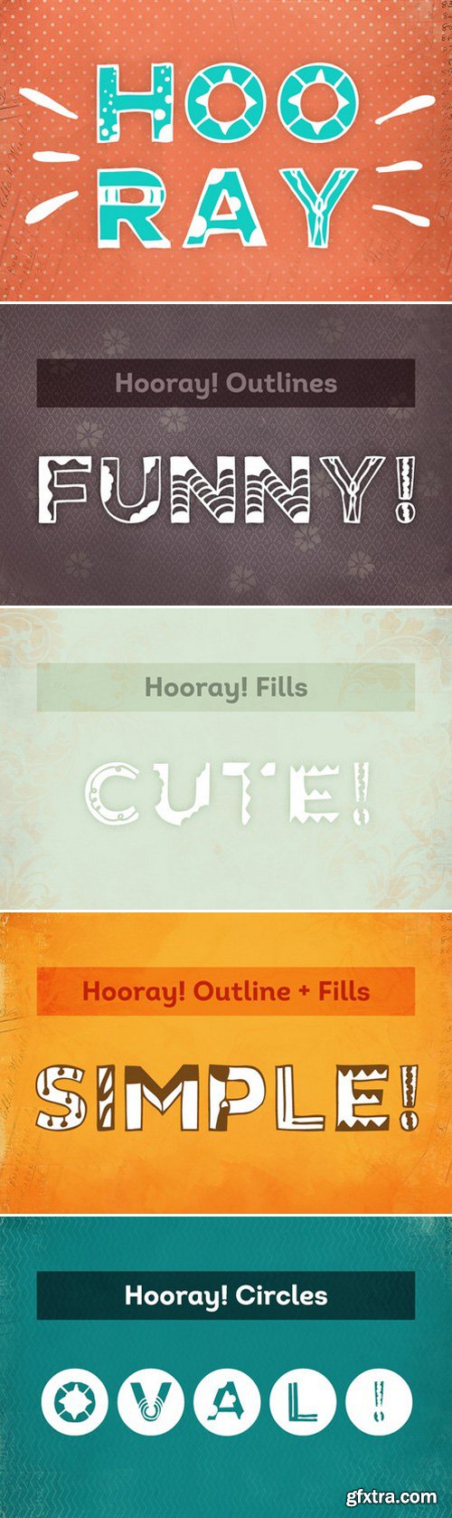 CM - Hooray! Hand-drawn Fonts
