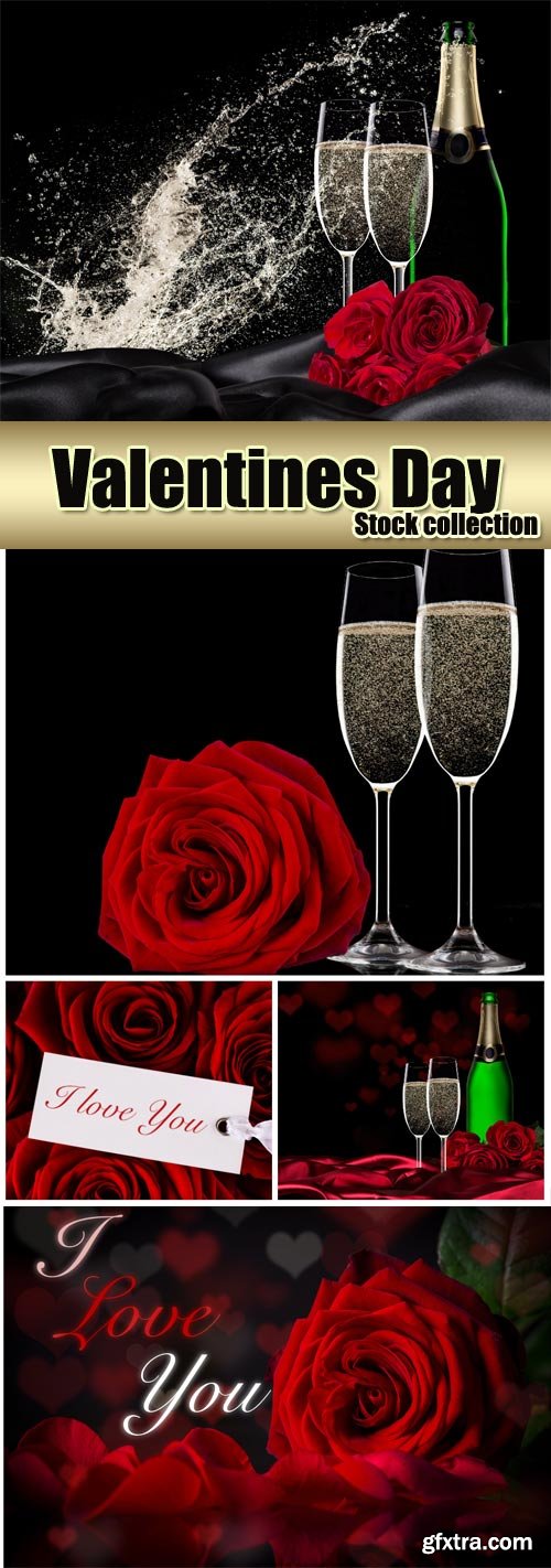 Champagne and roses, romantic stock photos Valentine's Day Champagne and roses, romantic stock photos Valentine's Day