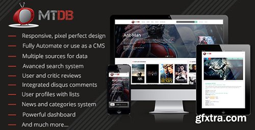 CodeCanyon - MTDb v2.6.1 - Ultimate Movie&TV Database CodeCanyon - MTDb v2.6.1 - Ultimate Movie&TV Database