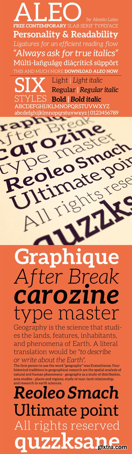 Aleo Font - 6 Fonts OTF Aleo Font - 6 Fonts OTF