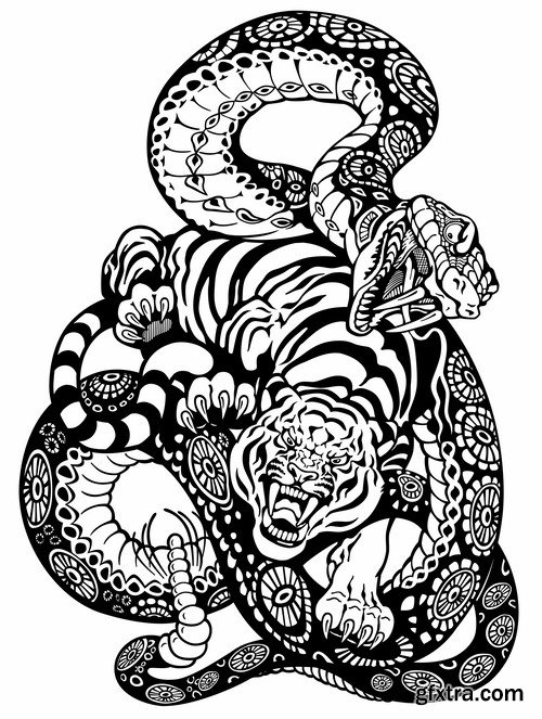 Tattoo element 7, 25 x EPS