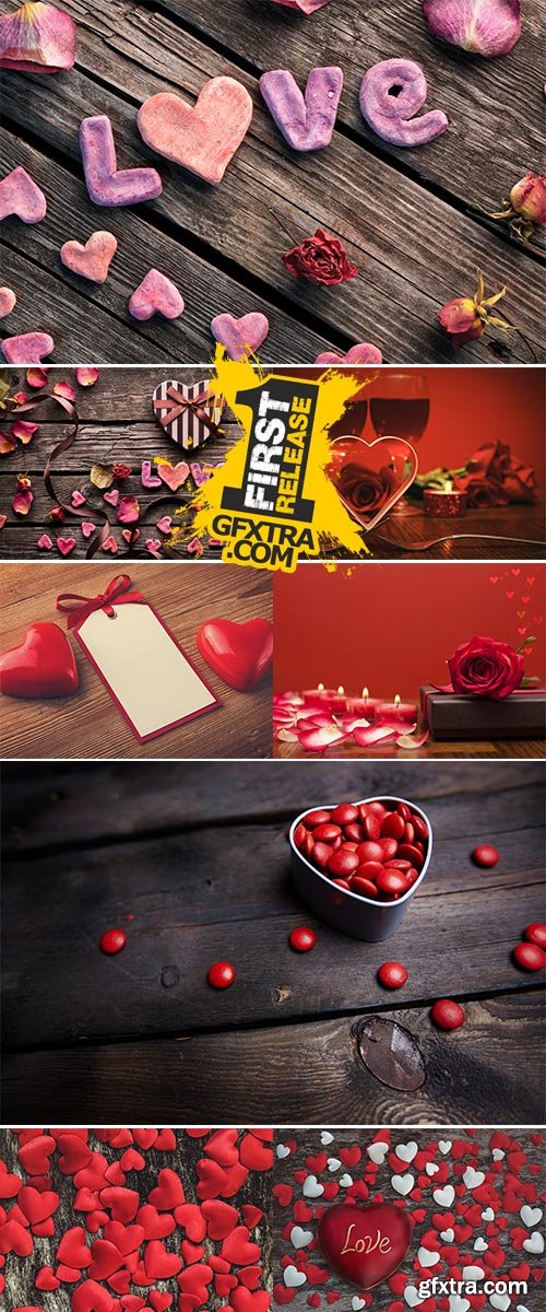 Stock Photo Valentines day background with heart
