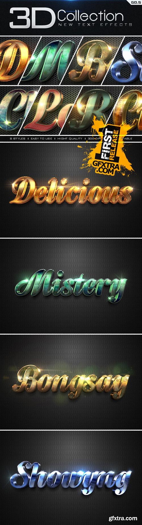 Graphicriver - New 3D Collection Text Effects GO.5 9693996