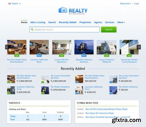 Flynax Real Estate 4.3 + All Plugins + All Themes + All Languages