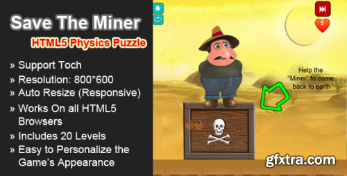 CodeCanyon - Save the Miner HTML5 Physics Puzzle