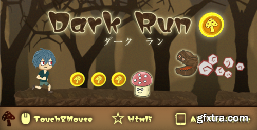 CodeCanyon - Dark run-2D Endless Running Game