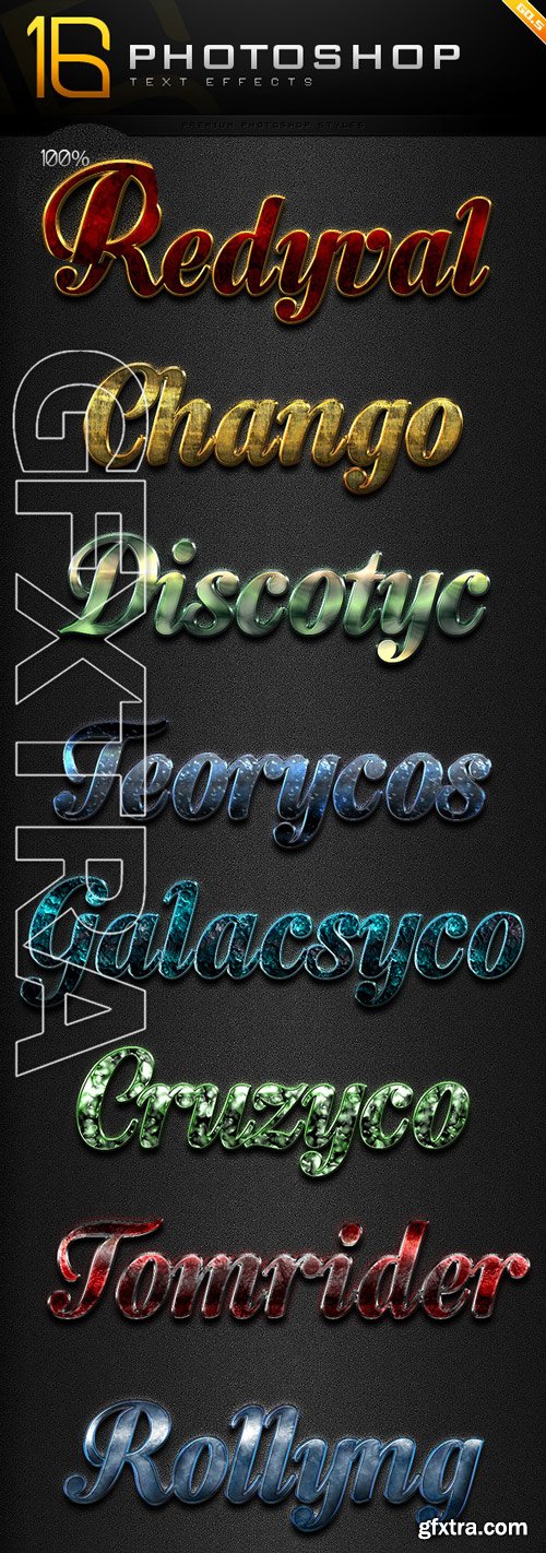 Graphicriver - 16 Photoshop Text Effect Styles GO 5 9840135