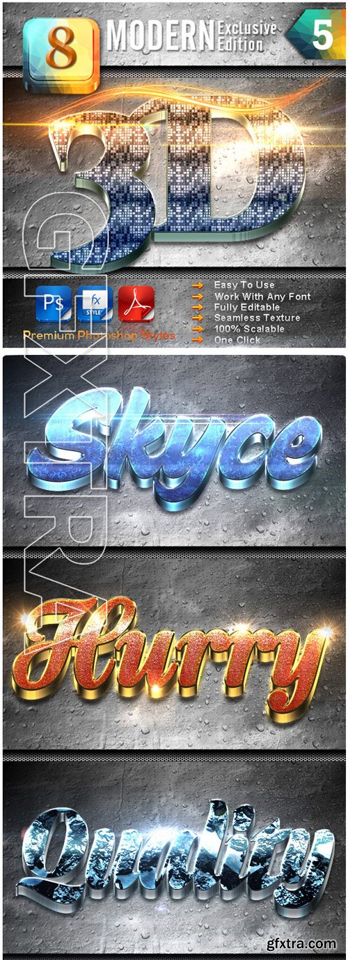 Graphicriver - 8 Modern 3D Exclusive Edition Vol 5 922360