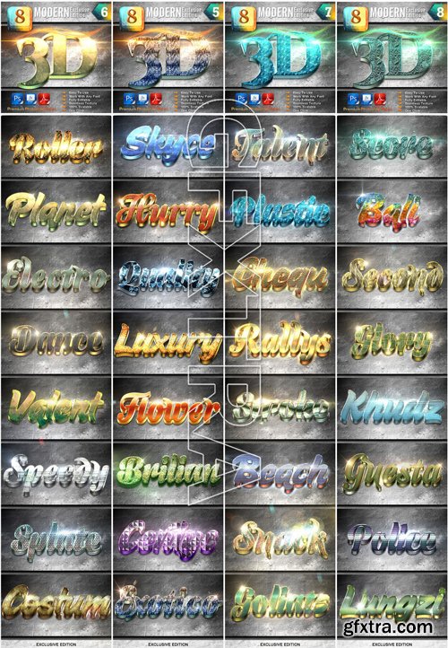 Graphicriver - 64 Modern 3D Exclusive Edition Bundle 9671396