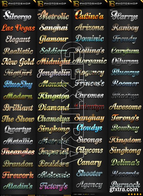 Graphicriver - 80 Photoshop Text Effects Bundle 10088554