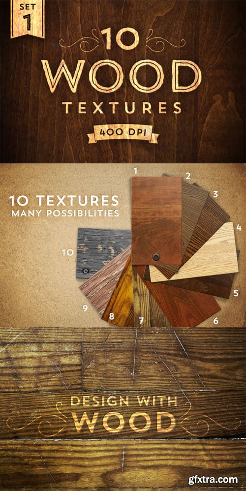 10 Wood Textures - Set 1 - CM 13639 10 Wood Textures - Set 1 - CM 13639