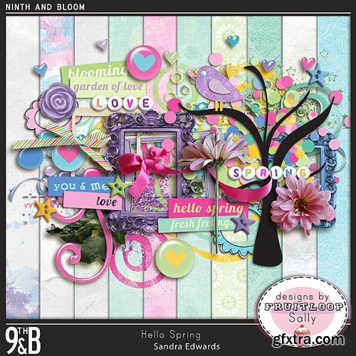 Scrap - Hello Spring PNG and JPG