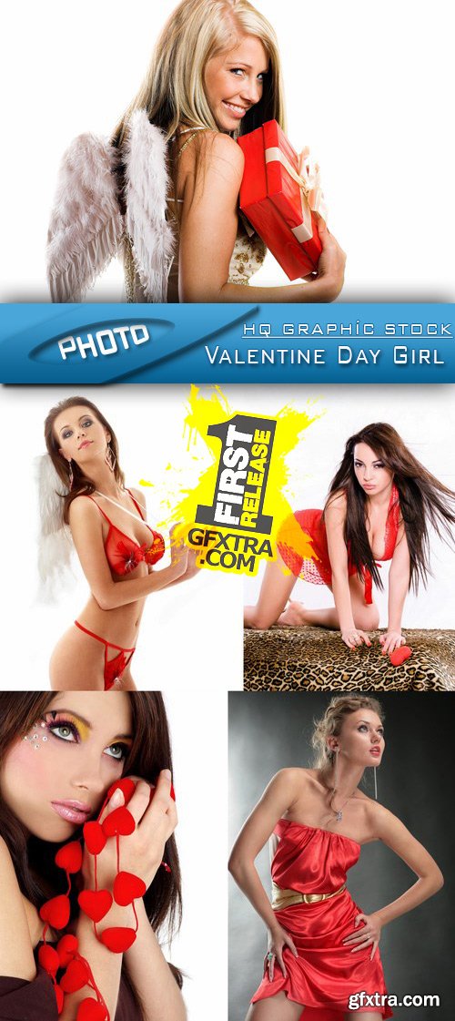 Stock Photo - Valentine Day Girl