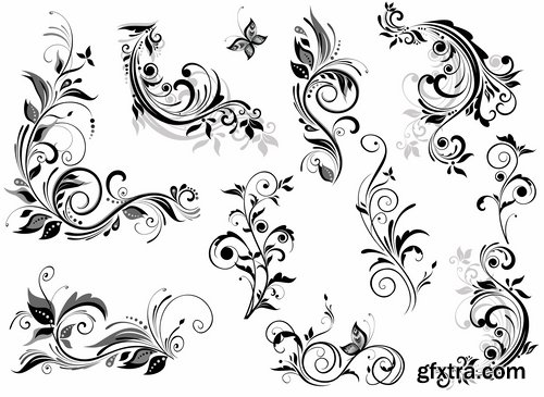 Set of different tattoos in vector from stock - 25 Eps