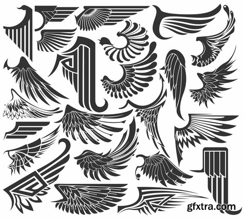Set of different tattoos in vector from stock - 25 Eps