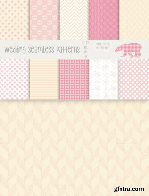 Wedding seamless patterns - CM 57744 Wedding seamless patterns - CM 57744