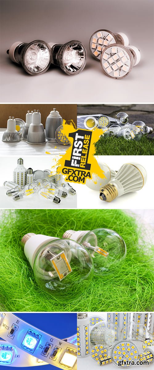 Stock Photo LED Lamp bulbs