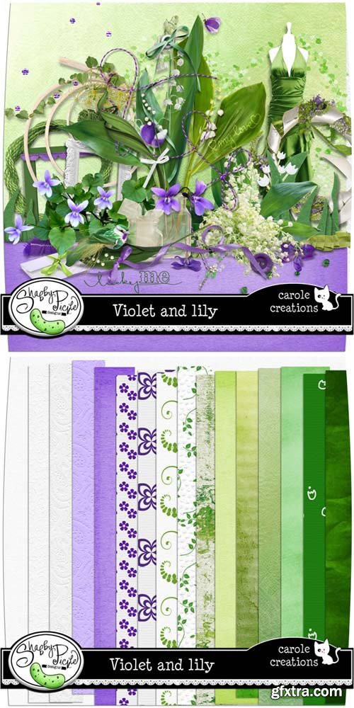 Scrap - Violet and Lily PNG and JPG