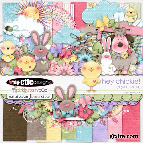 Scrap - Hey Chickie! PNG and JPG