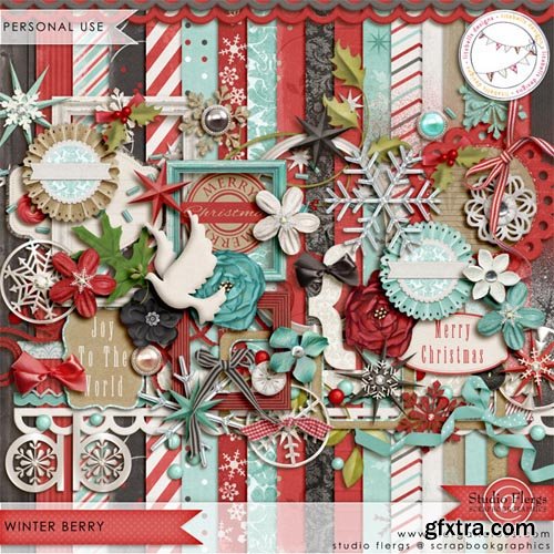 Scrap - Winter Berry PNG and JPG