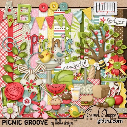 Scrap -Picnic Groove PNG and JPG