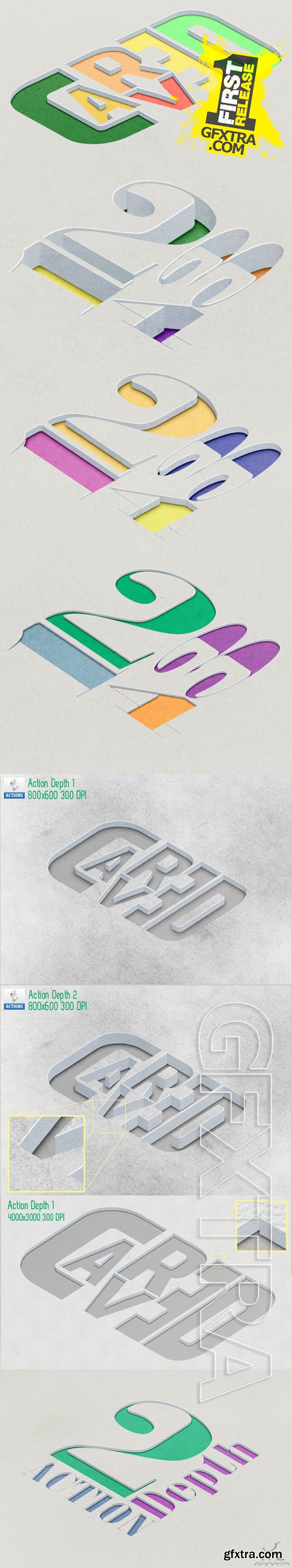Graphicriver - Carved in - Text - Shape - Vector Image 9519251