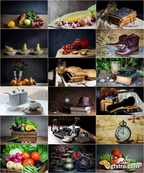 Collection of still life set #3-25 UHQ Jpeg