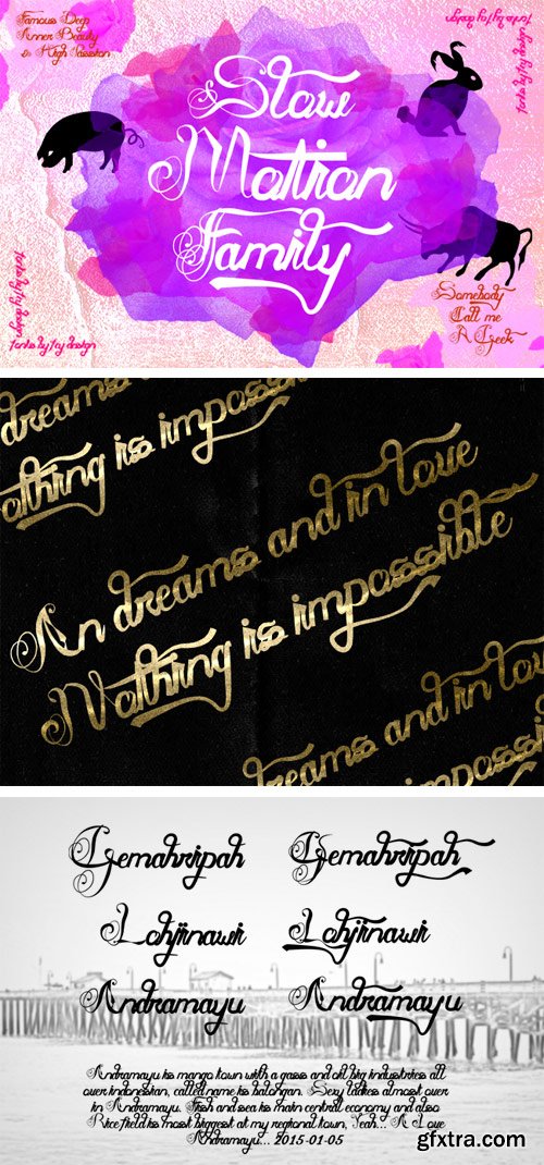 CM - Slow Motion Script Fonts