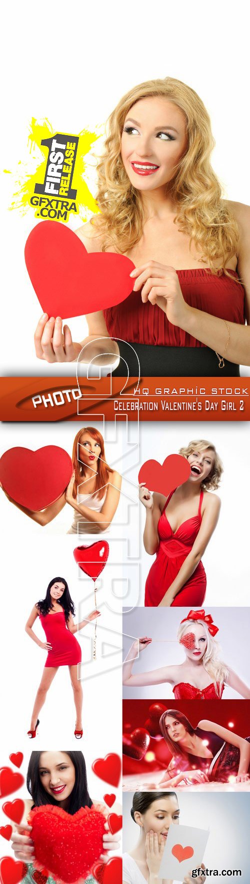 Stock Photo - Celebration Valentine\'s Day Girl 2